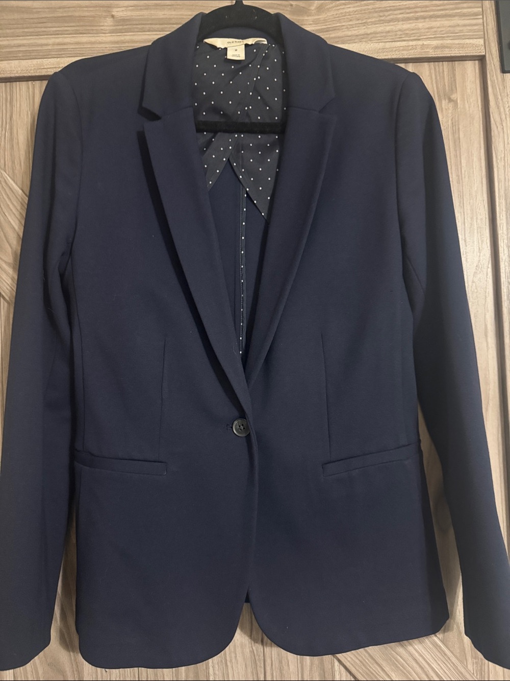 Old Navy- Navy Single-Button Women's Blazer - Comfy Work Jacket Size M